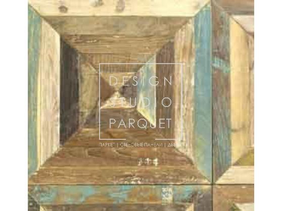 Модули паркета Old Materials Old parquet teak painting Park 13 OMT-152